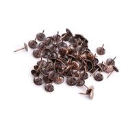 Jiawu Uñas Vintage para Acolchado de Metal de Bronce con Espárragos Decorativos para Muebles de Zapatos de sofá, Uñas 100% Vintage para Decoración Doméstica (Rojo 11 * 16 mm)