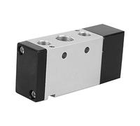 Jiawu Válvula de Control Neumática de 5 Vías Válvula de Aire de Aleación de Aluminio de 2 Posiciones G1/8 G1/4 G3/8 G1/2 Conmutación de Columna Deslizante - Serie 4A110 4A210 4A310 4A410 (4A310-10
