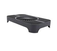 Jiawu Ventilador de Refrigeración para Enrutador, 65,8 CFM, Silencioso, 18 DB, 5.512 in, Ventilador de Refrigeración USB, Soporte de de con Resistente Almohadilla de Disipación de Calor para Enrutador