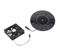Jiawu Ventilador de Ventilación para Gallinero, Potente Ventilador de Escape Solar Estable de 5 W para Casas de Mascotas, de Ventilación Solar para Casa de Perros con Material de Silicio