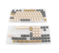 Jiawu XDA Profile Keycaps, 125 PBT Keycaps Set con Impresión por Sublimación de Tinte Que No Se Desvanece para Teclados Mecánicos Compatibles con Tamaños de Teclas 61 63 68 87 104 108