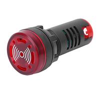Jiawu Zumbador LED Rojo AD16-22SM AC/DC12V Parpadeante Luz Indicadora de