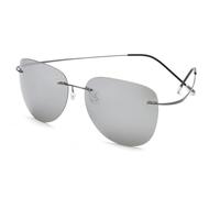 JIAXINGHAN Gafas de sol polarizadas de titanio 100%, Gafas de sol polarizadas de diseñador de marca súper ligeras, Gafas sin montura, Gafas para hombres, ZP2117,C4