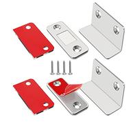 Jiayi Iman Puerta Adhesivo 2 Pcs Cierre Magnetico Para Puerta Forma de L Pestillo Puerta Corredera Iman Armario Magnético Pestillo de Cocina Mueble Cierre Cajones Alacena Clausura Cerradura Magnetica