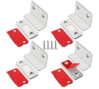 Jiayi Iman Puerta Adhesivo 4 Pcs Cierre Magnetico Para Puerta Forma de L Pestillo Puerta Corredera Iman Armario Magnético Pestillo de Cocina Mueble Cierre Cajones Alacena Clausura Cerradura Magnetica