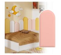JIAYING 3D Anticolisión Acolchado de Pared for niños Autoadhesivo Insonorizar Paneles de Pared, Guardería Suave Adhesivos de Pared Cabecero Panel de protección(Pink,30cmx60cm-2pcs)