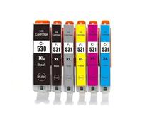 JIAYINGGUANZG Cartucho de Tinta PGI-530 CLI-531 for Impresora Pixma TS8750 TS8751