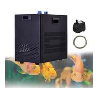 Jiayiyoux Enfriador De Agua para Acuarios De 160 L/42 Galones, para HidroponíA, Enfriamiento RáPido para Peceras, Ajolotes Y Arrecifes De Coral. Compresor Silencioso. Accesorios Completos,42Gal/160L