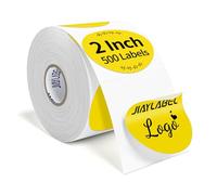 JIAYLABEL Etiquetas térmicas circulares redondas de 5 cm para impresora térmica de papel, pegatinas para niños, aula, garaje, precio de venta, logotipo de negocios