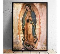 JIAYOUFC Gran tamaño el día de la Virgen de Guadalupe en México cuadro sobre lienzo para pared Cuadros para decoración de sala de estar pintura