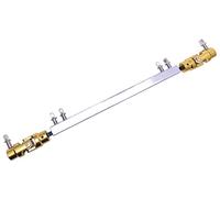 Jiayouy 1 varilla de eje de transmisión de pedal de doble pie para pedal de tambor de bajo doble patada (dorado)