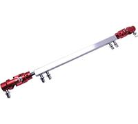 Jiayouy 1 varilla de eje de transmisión de pedal de doble pie para pedal de tambor de bajo doble patada (rojo)