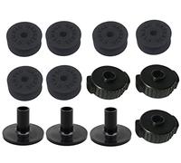 Jiayouy 12 soportes para platillos con arandelas de 40 mm, fundas para platillos de ajuste rápido (negro)