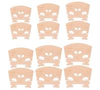 Jiayouy 12 unids cabido violín arce puente para 4/4 3/4 1/2 1/4 1/8 1/16 piezas de repuesto de violín