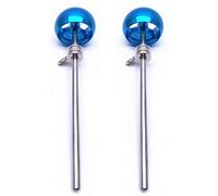 Jiayouy 2 piezas de pedal de bombo de aleación de aluminio, cabeza de martillo, accesorio de instrumento de percusión, parte azul 1