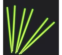 Jiayouy 3 pares de baquetas de nailon 5A para juego de tambores luminosos iluminados, brillan en la oscuridad, luces nocturnas para adultos y niños, fluorescencia verde profesional