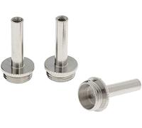 Jiayouy 3 vástagos de pistón de varilla de conexión de metal para trompeta de repuesto, color plateado