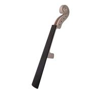 Jiayouy 4/4 tamaño Violín cuello cabeza sin terminar ébano diapasón para el reemplazo de piezas de violín