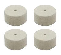 Jiayouy 4 piezas de repuesto de cabeza de martillo de fieltro para pedal de tambor, 6 mm