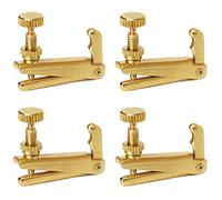Jiayouy 4pcs 3/4-4/4 Violín fino sintonizadores de cadena de metal sintonizador Violín Instrumentos Accesorios Oro