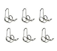 Jiayouy 6 resortes de válvula de escupida de llave de agua para piezas de reparación de trompeta, color plateado