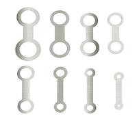 Jiayouy 8 anillos de nivelación de saxofón de acero inoxidable para instrumentos de viento de madera, herramientas de reparación