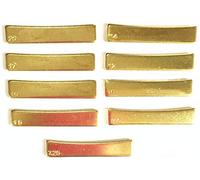 Jiayouy 9 piezas de latón de 7.25, 9.5, 10, 12, 14, 15, 16, 17, 20 piezas para guitarra radiana, herramienta Luthier para guitarra eléctrica acústica y bajo