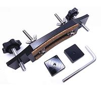 Jiayouy Abrazadera de puente de guitarra de aleación de aluminio con 2 juntas de llave en L, accesorios para guitarras, herramientas Luthier, color negro