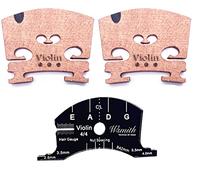 Jiayouy Ajustado 4/4 tamaño completo violín arce puente con plantilla de referencia herramienta violín piezas accesorios 3 unids