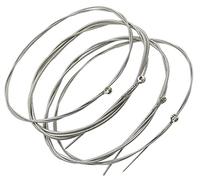 Jiayouy Cuerdas de acero inoxidable de 4 cuerdas de bajo con extremos de bola pequeños, 4 cuerdas/juego de medidores de cuerdas: 046-100