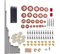 Jiayouy El kit de mantenimiento de reparación de saxofón alto incluye incrustaciones de saxofón, almohadilla de sonido, rodillos, tornillos, resortes, columnas