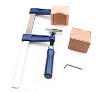 Jiayouy Herramienta de prensa de trastes para diapasón de guitarra y bajo, con 2 calas de madera y 1 llave hexagonal