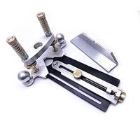 Jiayouy Herramienta giratoria 2 en 1, base de enrutador con guía de borde de enrutador y plantilla de enrutamiento de roseta, perfecta para guitarra, bajo, trabajo de instrumentos trasteados