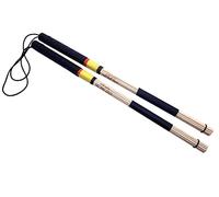 Jiayouy Juego de 1 par de pinceles de percusión de bambú sólido con cómodas asas de goma para cajón, jazz, bateristas, tocando música