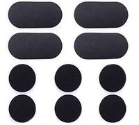 Jiayouy Juego de 10 parches de neopreno para batería de bajo (negro)