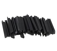 Jiayouy Juego de 36 teclas de PVC para piano Sharps, teclas, teclado, negro, piezas de repuesto para reparación de teclas, acabado negro mate