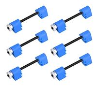 Jiayouy Juego de 6 abrazaderas de unión para reparación de violín de 4 pulgadas, herramienta Luthier para reparación de violín (azul)