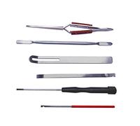 Jiayouy Juego de 6 herramientas duraderas de reparación de instrumentos de viento de madera, destornillador de gancho de resorte de acero, pinzas inversas, herramientas de corte para saxofón,