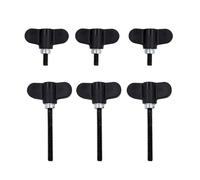 Jiayouy Juego de 6 piezas de batería electrónica que incluyen 3 tornillos largos y 3 cortos de 6 mm de diámetro, accesorios de repuesto para tambor electrónico