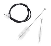 Jiayouy Juego de limpieza de trompetas de 3 piezas, boquilla, cepillo de válvula, juego de cepillos flexibles para el mantenimiento de trompetas, trombón, instrumentos