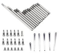 Jiayouy Juego de piezas de reparación de clarinete, 14 rodillos + 6 resortes de clarinete + 21 tornillos, kit de repuesto para instrumentos de viento de madera para clarinete