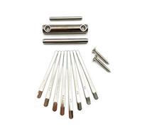 Jiayouy Kalimba Thumb Piano 8 teclas puente sillín paquete de hardware para Kalimba Thumb Piano DIY pieza de repuesto accesorio