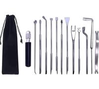 Jiayouy Kit de herramientas de regulación de piano de 13 piezas con mango combinado de 6 pulgadas, destornillador de regulación multiusos, llave de tornillo de cabrestante, herramientas de