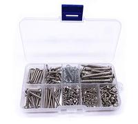 Jiayouy Kit de tornillos de montaje para guitarra eléctrica, 248 piezas, 9 tipos, caja surtida para puente de guitarra eléctrica, pastilla, golpeador, afinador, interruptor, placa de cuello con