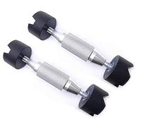 Jiayouy Luthier - Herramienta de reparación de metal para guitarra, soporte de haz de sonido, 2-7/8 pulgadas a 4-3/8 pulgadas, color plateado, 2 unidades