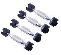 Jiayouy Luthier - Herramienta de reparación de metal para guitarra, soporte de haz de sonido, 2-7/8 pulgadas a 4-3/8 pulgadas, color plateado, 4 unidades