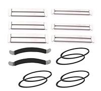 Jiayouy Luthier Kit de herramientas 6 protectores de diapasón de guitarra + 2 esparcidores de cuerda de metal para vestir y pulir trastes