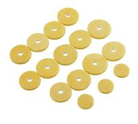 Jiayouy Paquete de 16 almohadillas de fieltro para flautas con agujero cerrado, piezas de reparación, accesorios amarillos