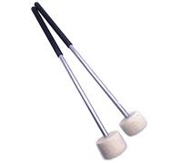 Jiayouy Paquete de 2 palos de timbales de fieltro para bombo de 15 pulgadas con mango de aleación de aluminio, accesorio de banda de percusión