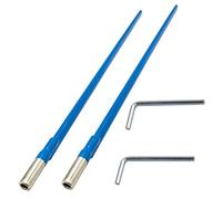 Jiayouy Paquete de 2 varillas de 420 mm de dos vías de acero con llave en L para bajos eléctricos acústicos, guitarras de cuello de ajuste Luthier herramienta